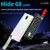 Mechanical Gaming Keyboard Magnetic Axis Wired 68 Keys
